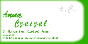 anna czeizel business card